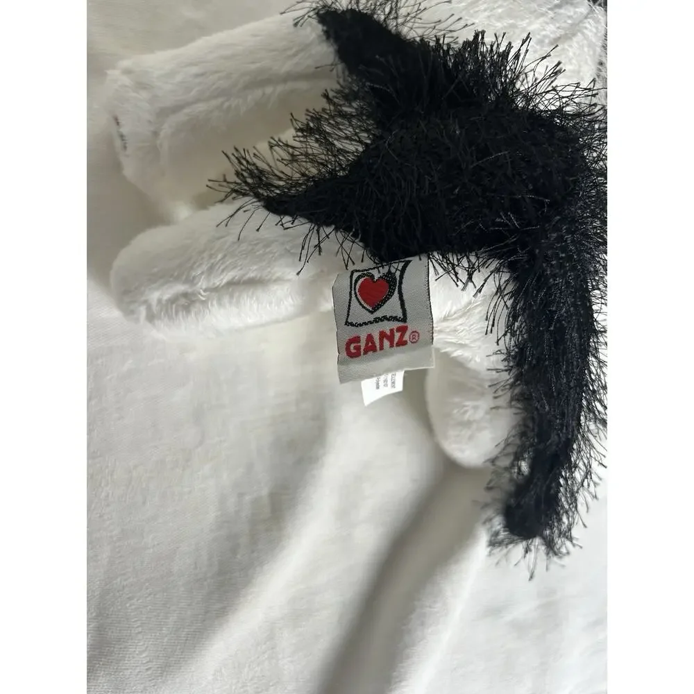GANZ Webkinz Plush Black & White Cat HS016 LIL’ KINZ NO CODE
